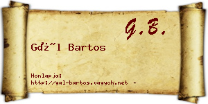 Gál Bartos névjegykártya
