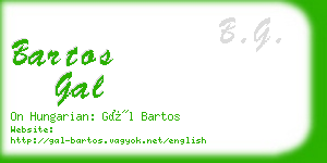 bartos gal business card